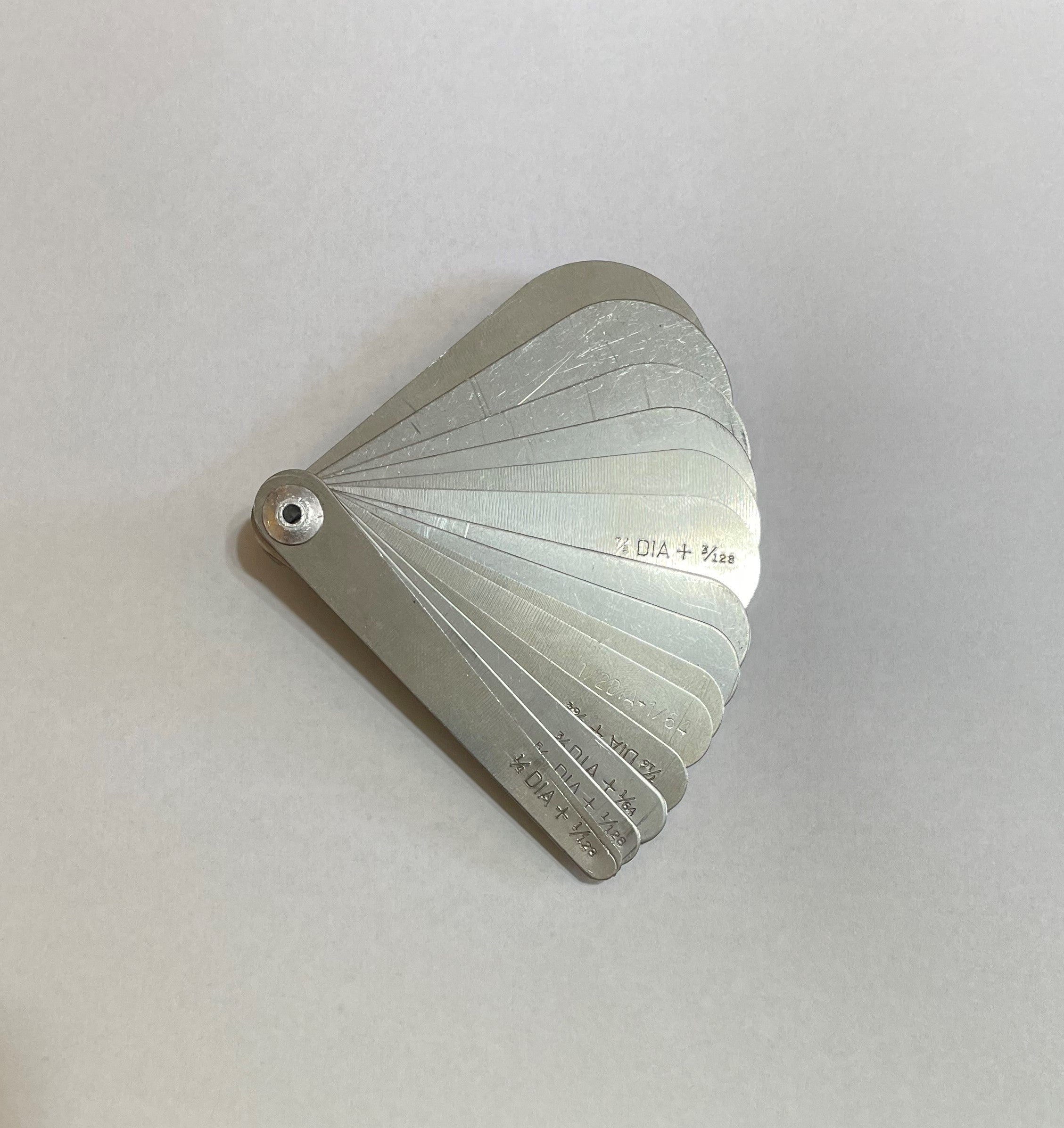 Groove Gauges Group 1, Special Stainless, 14 Sizes 1/4 inch to 11/2