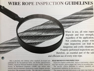 Wire Rope Inspection Guidelines - 12 pgs - 25/pkg