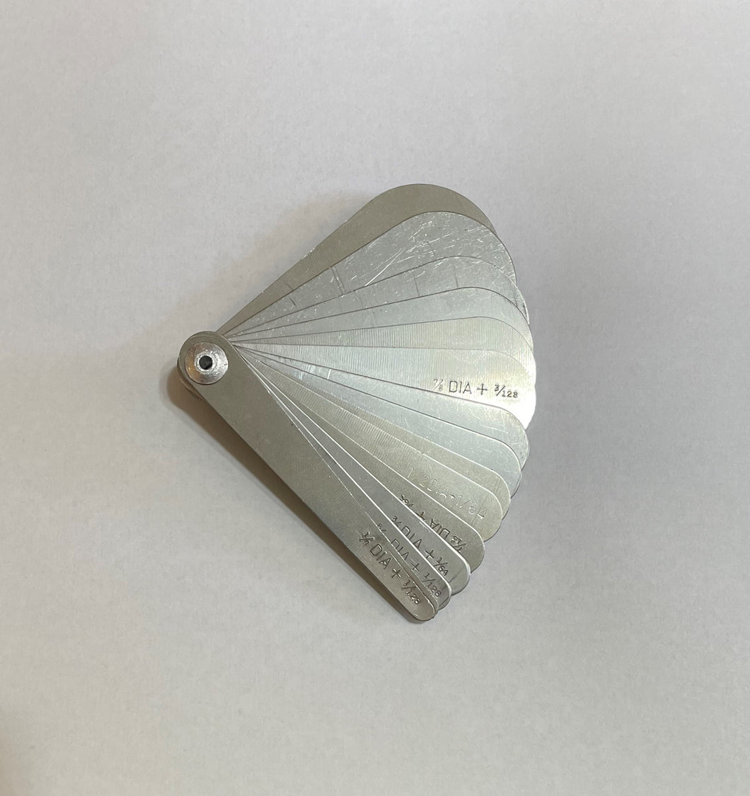 Groove Gauges Group 1, Special Stainless, 14 Sizes: 1/4 inch to 1-1/2 inches